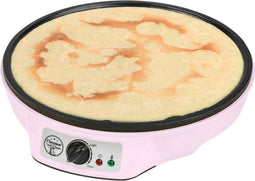 Bestron ASW602 - Crepe Maker - Ø 30cm met antiaanbaklaag en indicatielampje - Roze
