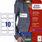 Naambadge etiket avery l4785-20 80x50mm 200st | 5 stuks