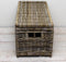 Opbergmand - Met deksel - 75x40xH40 - Rotan - Riet - Grey