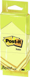 Post-it® Notes, Canary Yellow™, 3 blokjes, 38 x 51 mm