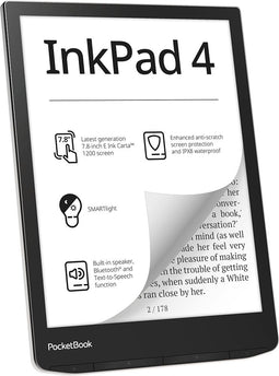 PocketBook InkPad 4 - E-reader - 7,8" E Ink Carta 1200 - Zilver
