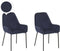Set van 2 eetkamerstoelen LOVERNA Corduroy Donkerblauw