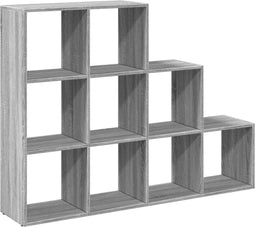 vidaXL - Kamerscherm - / - boekenkast - 137,5x29x103,5 - cm - hout - grijs - sonoma