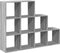 vidaXL - Kamerscherm - / - boekenkast - 137,5x29x103,5 - cm - hout - grijs - sonoma