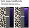 imoshion Tablet Hoes - Geschikt voor Samsung Galaxy Tab S9 11.0 inch FE / Galaxy Tab S10 FE / Galaxy Tab S9 11.0 inch - Design Trifold Bookcase - Leopard