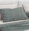 Zohome Kussensloop Lino - Kussenhoes van 80x80 cm - 1 stuk - 100% Katoen - Groen