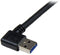 Startech.com USB 3.0-kabel - 1 m - rechtshoekig A naar B M/M - Zwart