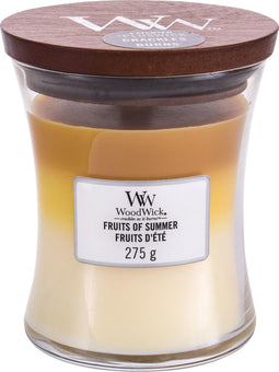 WoodWick Hourglass Medium Trilogy Geurkaars - Fruits of Summer