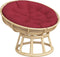 vidaXL - Zitkussen - rond - Ø - 100x11 - cm - oxford - stof - wijnrood