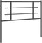 vidaXL - Hoofdbord - 107 - cm - metaal - zwart