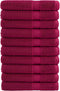 vidaXL - Saunahanddoeken - SOLUND - 10 - st - 600 - g/m² - 80x200 - cm - bordeaux
