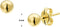 Sparkle14 Bol oorknoppen - 4 mm - 14K goud