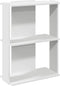 vidaXL - Boekenkast - 3-laags - 60x30x80 - cm - bewerkt - hout - wit