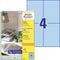 Avery ILK - Universeel etiket - 105 x 148 mm - Blauw (100 vel)