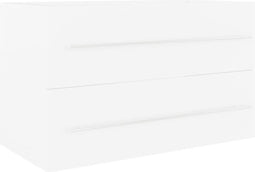 vidaXL - Wastafelkast - 80x38,5x48 - cm - bewerkt - hout - wit