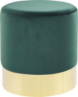 SOPHIA - Poef - Donkergroen - 39 cm - Fluweel