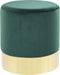 SOPHIA - Poef - Donkergroen - 39 cm - Fluweel