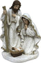 Kerststal set DKD Home Decor Hars (2 Stuks) (12 x 10 x 19 cm)
