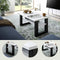 Furnilux Seattle - Salontafel - Praktische indeling - Wit Grijs - 50x90x42cm