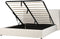 LAVAUR - Bed met opbergruimte - Off-white - 180 x 200 cm - Bouclé
