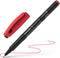 Schneider fineliner - Topliner 967 - lijnbreedte 0,4 mm - rood - doos a 10 stuks - S-9672