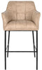 Kruk DKD Home Decor Zwart Beige Metaal 59 x 60 x 107 cm