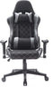 Gamestoel Classic - bureaustoel - stof bekleding - zwart grijs