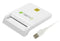 Techly I-CARD CAM-USB2TY - Compact Smart Card Reader/Writer - USB 2.0 - Wit
