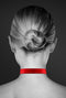 Bijoux Pour Toi - Halsband met Hartje en Slot - Rood