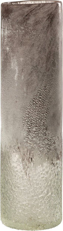 J-Line vaas Scavo - glas - grijs - large