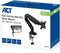 ACT AC8311 - Bureausteun met gasveer - Voor 1 monitor tot 32 inch en 9kg met VESA 75x75 en 100x100