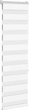 vidaXL - Zebra - rolgordijn - 45x150 - cm - stofbreedte - 40,9 - cm - polyester - wit