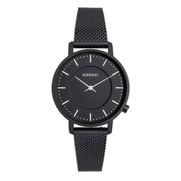 Komono Polshorloge Harlow Black Mesh W4108 Zwart ⌀ 36 mm - Dames