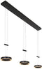 Steinhauer 3501ZW - Hanglamp 3 lichts - Hoogteinstelbaar 3000 lumen - Zwart