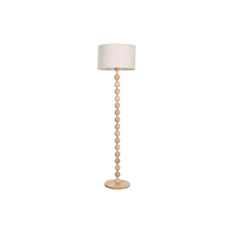 Home ESPRIT - Vloerlamp - Rubberwood E27 220 V 40 x 40 x 150 cm - Bruin