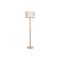 Home ESPRIT - Vloerlamp - Rubberwood E27 220 V 40 x 40 x 150 cm - Bruin