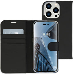 Accezz iPhone 14 Pro Max - Wallet Softcase Bookcase - 3 pashouders - Zwart