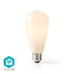 Nedis Wi-Fi Smart LED-Lamp | E27 | ST64 | 5 W | 500 lm | Wit