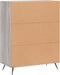 vidaXL - Dressoir - 69,5x34x90 - cm - bewerkt - hout - grijs - sonoma - eikenkleurig