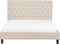 REIMS - Tweepersoonsbed - Beige - 160 x 200 cm - Polyester