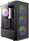 Antec AX26 RGB Elite - ATX Semi-toren doos - Gehard glas - Mesh frontpanel