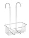 WENKO Doucherek Milo RVS glanzend 25x36cm - Doucherek zonder boren - Doucherek hangend - Douchemand