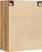 vidaXL - Hangkast - 69,5x34x90 - cm - artisanaal - eikenkleurig