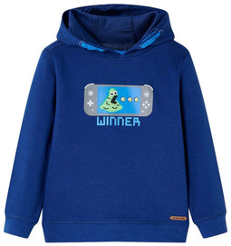 vidaXL - Kindertrui - met - capuchon - 116 - donkerblauw