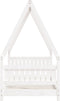 vidaXL - Kinderbedframe - 80x160 - cm - massief - grenenhout - wit