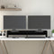 vidaXL - Monitorstandaard - 100x24x16 - cm - massief - grenenhout - zwart