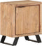 vidaXL - Nachtkastje - met - natuurlijke - rand - 40x30x50 - cm - massief - acaciahout