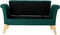 Kruk DKD Home Decor 8424001795512 Natuurlijk Hout Polyester Groen (130 x 44 x 69 cm)