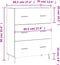 vidaXL - Dressoir - 69,5x34x90 - cm - bewerkt - hout - grijs - sonoma - eikenkleurig