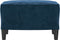 vidaXL - Voetenbank - 60x50x41 - cm - fluweel - blauw